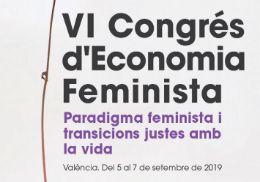 La Càtedra d’Economia Feminista amplia termini d'inscripció per a participar en el VI Congrés d'Economia Feminista